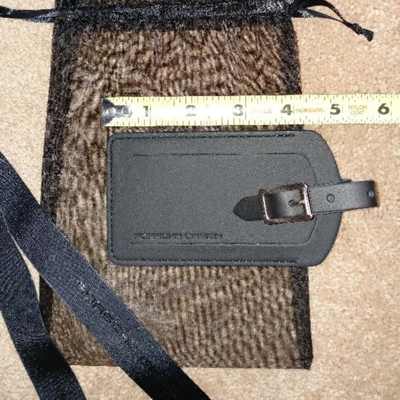 Porsche Design Other - PORSCHE DESIGN Leather Luggage Tag Authentic